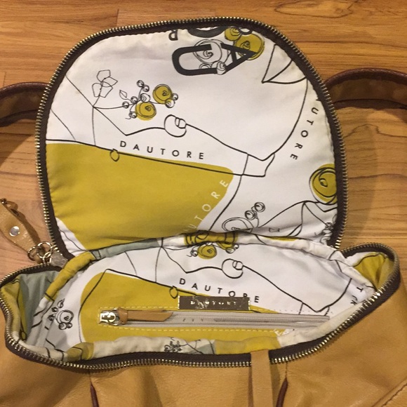 Dautore leather backpack, camel color - Picture 4 of 8